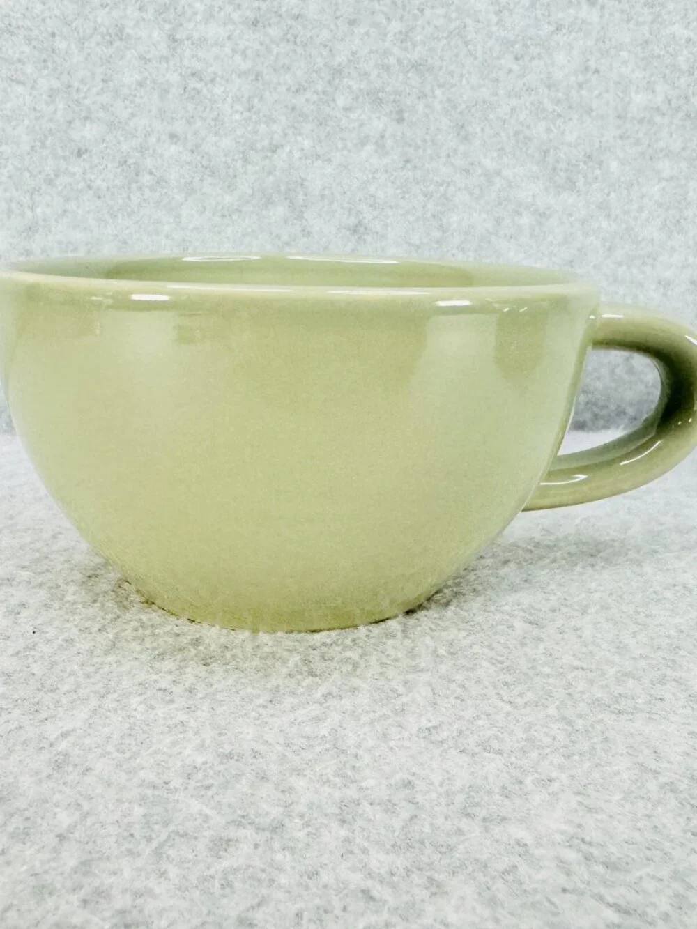 Pier 1 Tea For One Stoneware Stacking Cup and Teapot w Lid Green